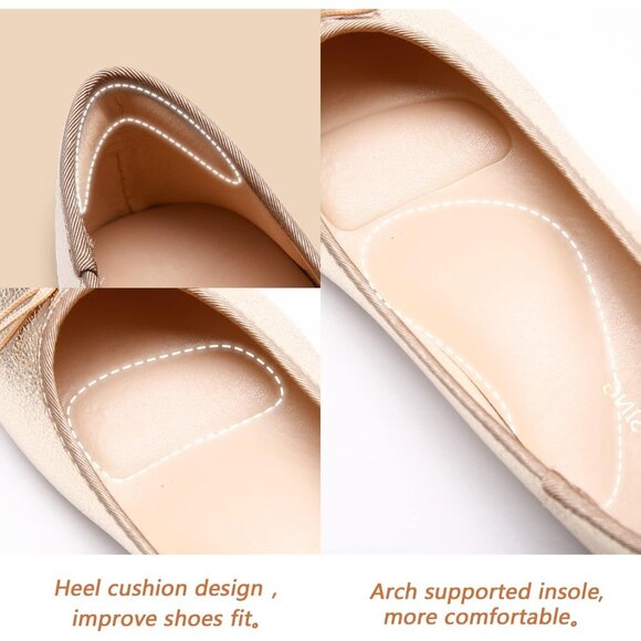 Women's Gold Polyurethane Closed Round Toe Comfortable Bow Ballet Flats Shoes - Picture 7 of 7